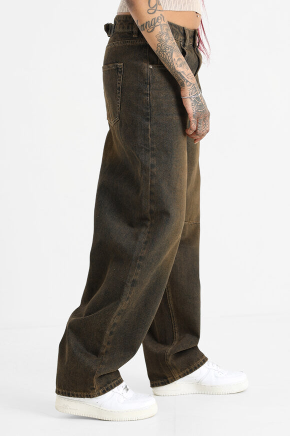 Baggy Jeans - Braun