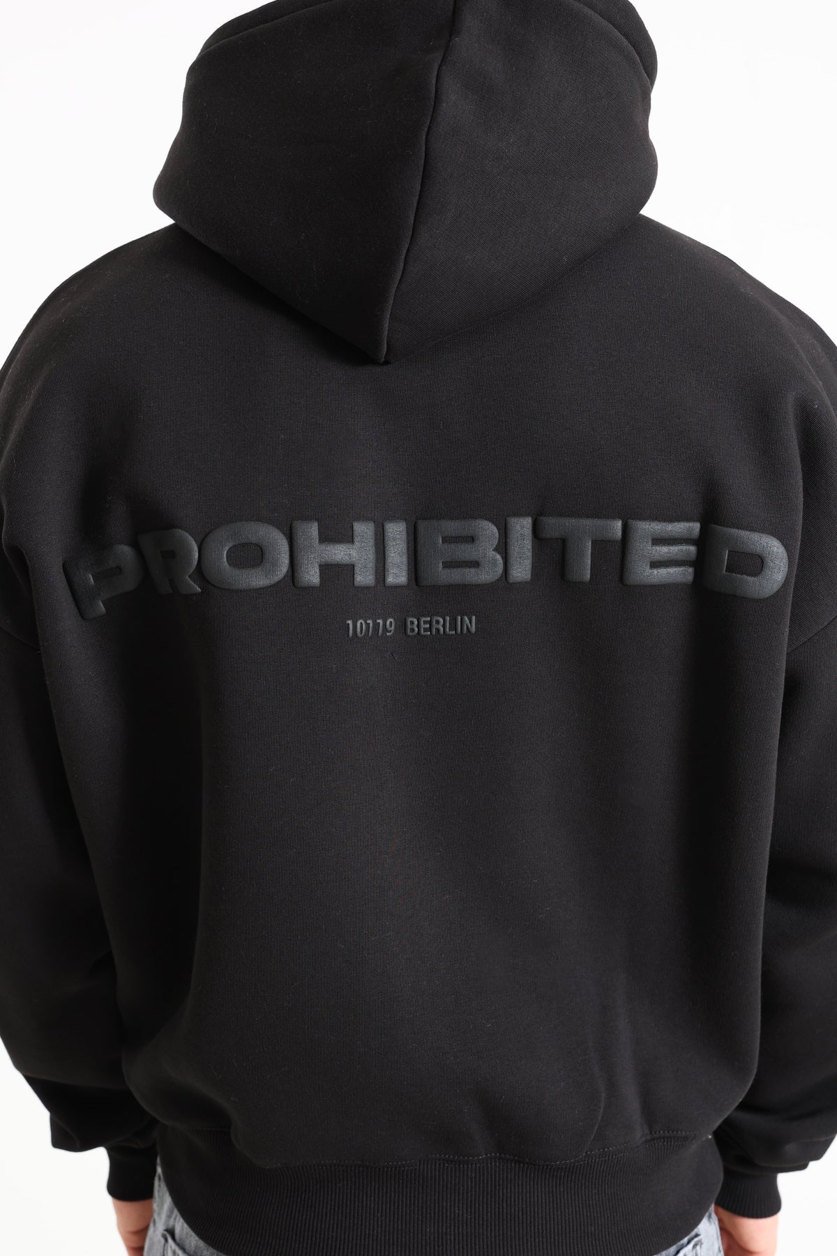 10119 Kapuzensweatjacke - Black