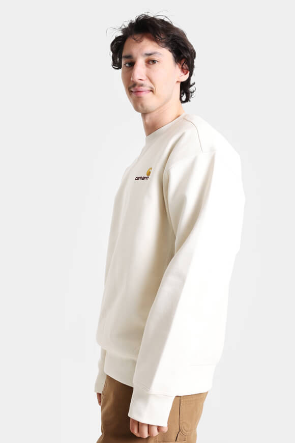 American Script Oversize Sweatshirt - Natural