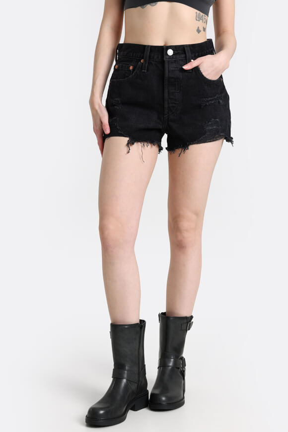 501 Denim shorts - Black Destructed