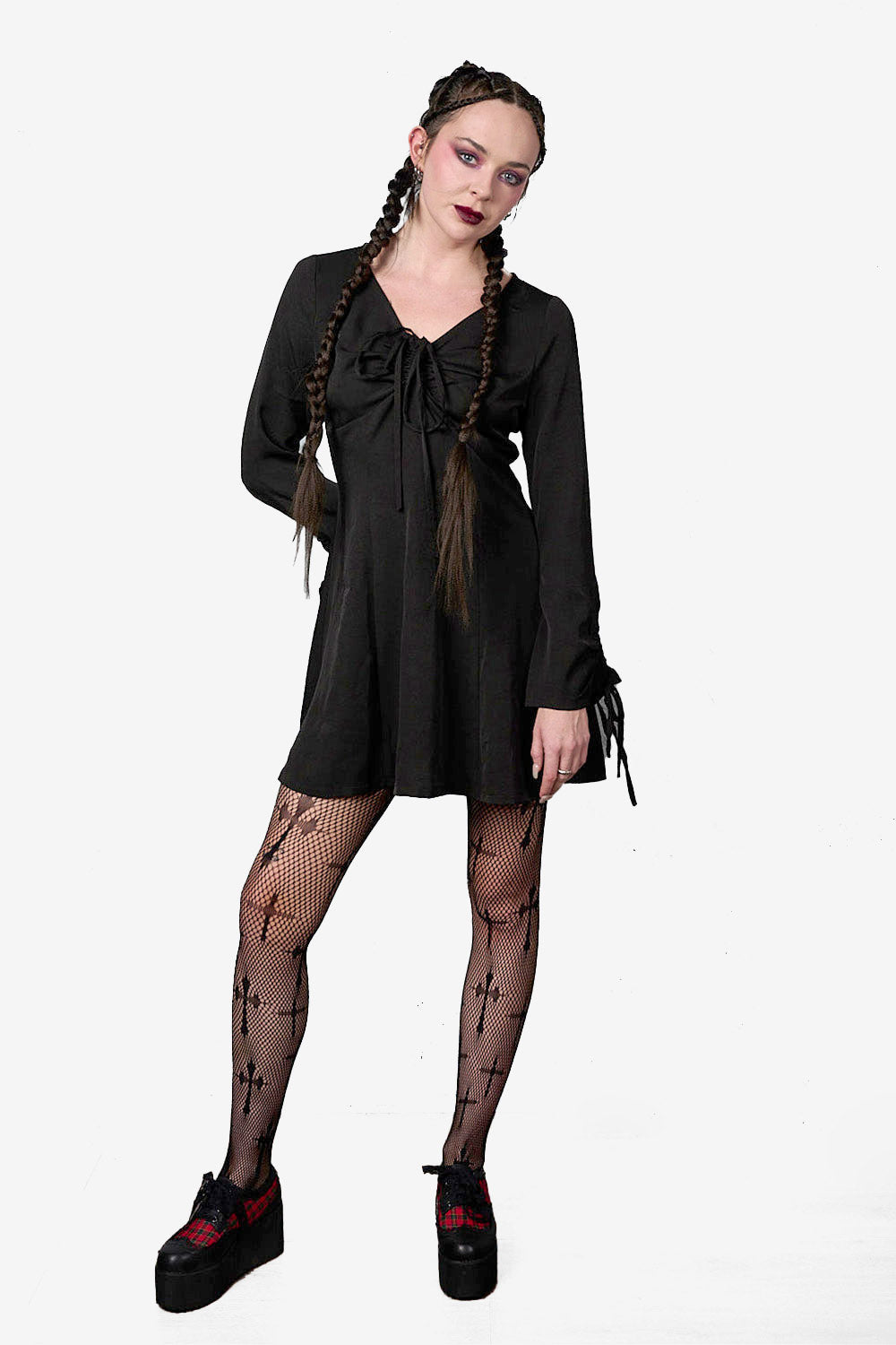 Mini abito Serpent - Black