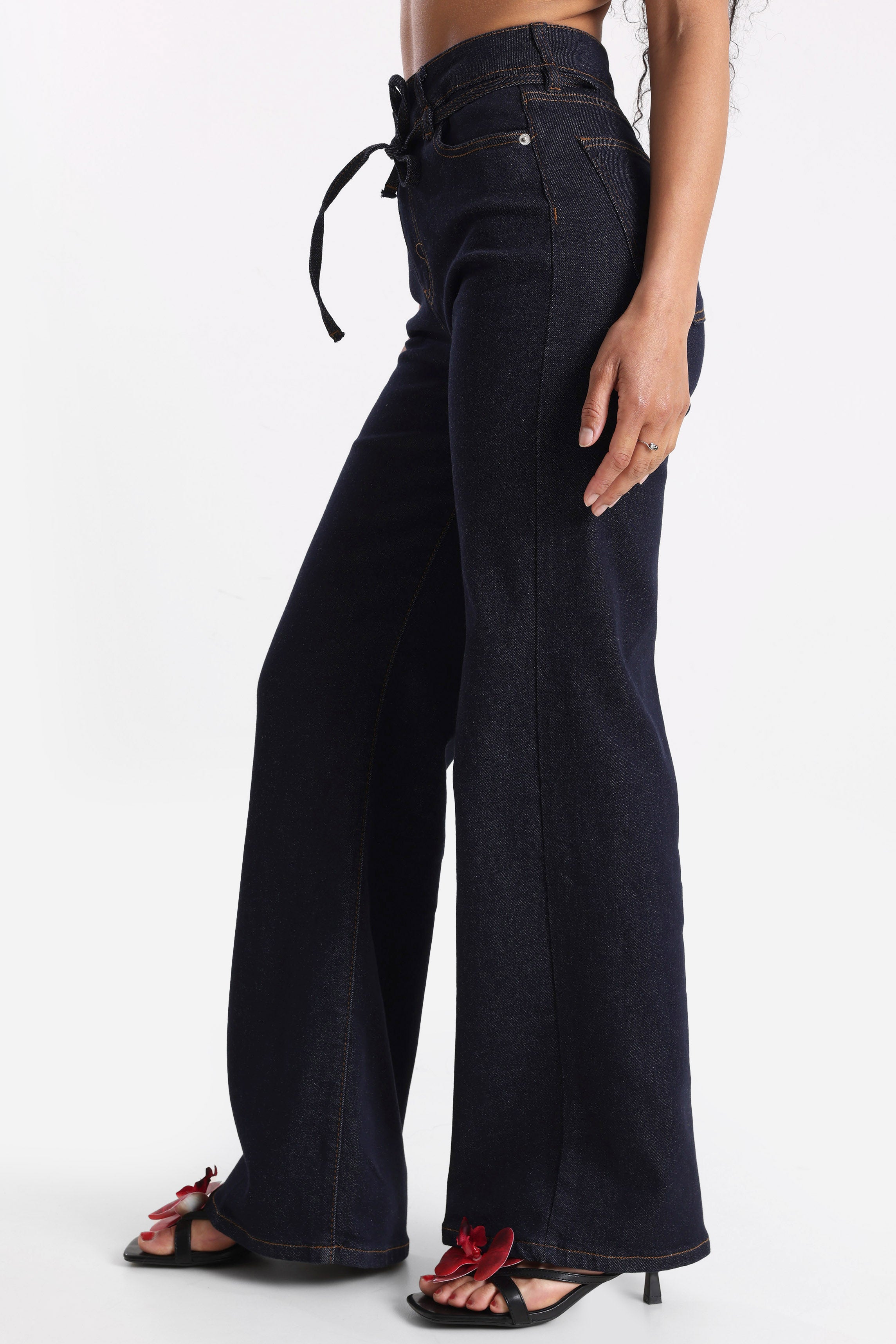 Straight Fit Jeans - Raw Blue