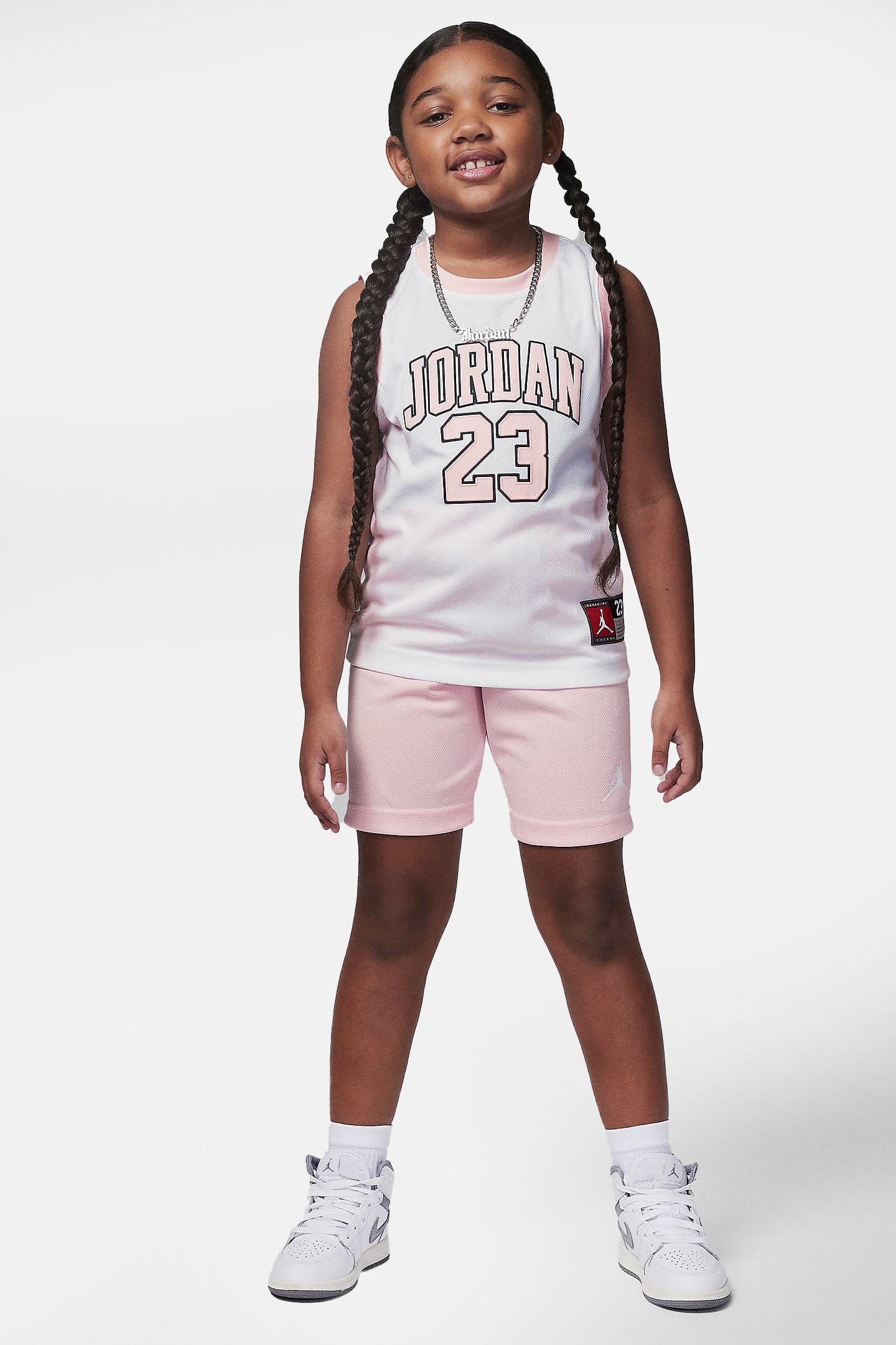 Mesh Kids-Set - White + Pink Foam