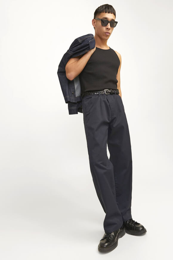 Alex Clean Wide Leg Worker Pants L32 - Black