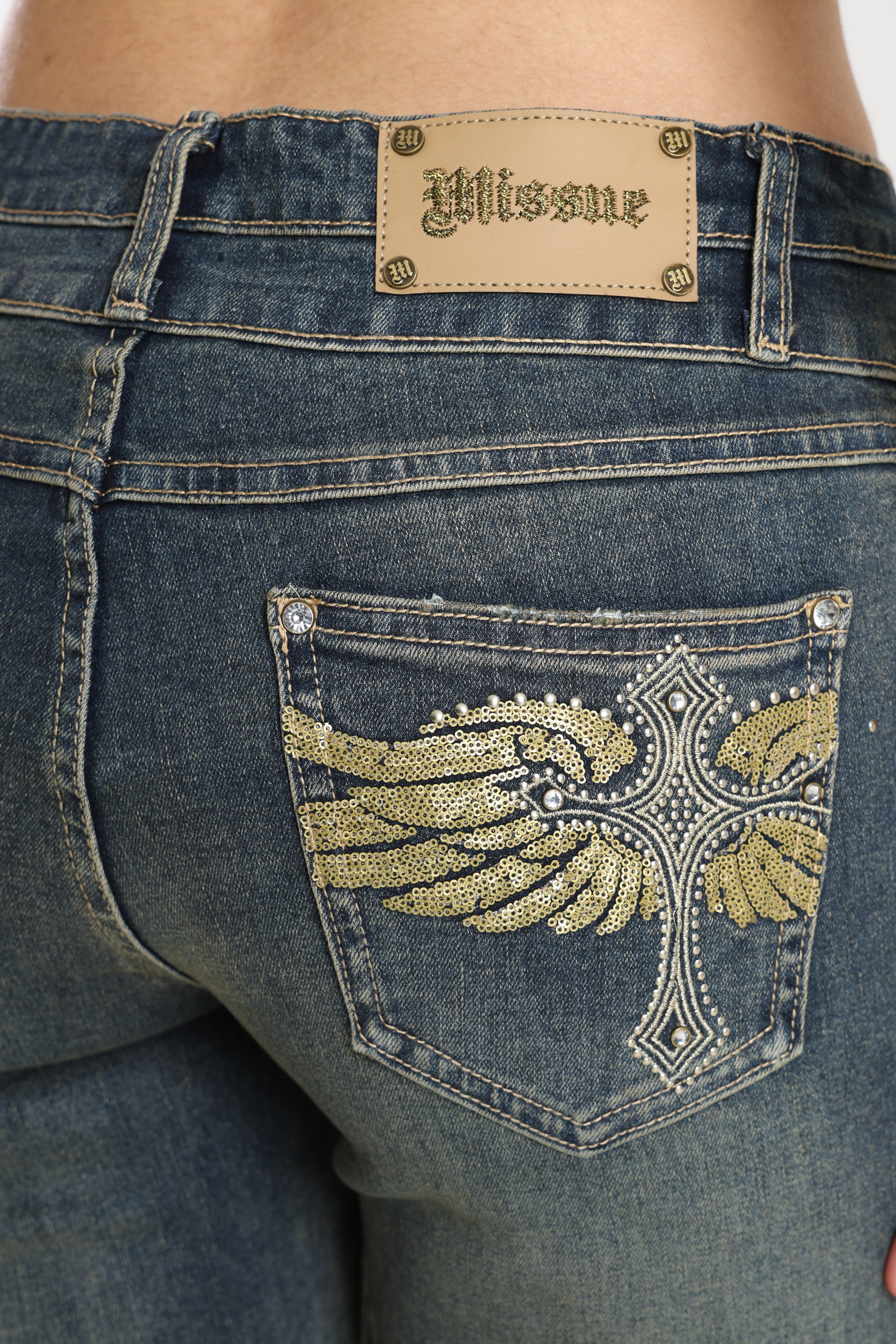 Flare Jeans - Gewaschen Blau