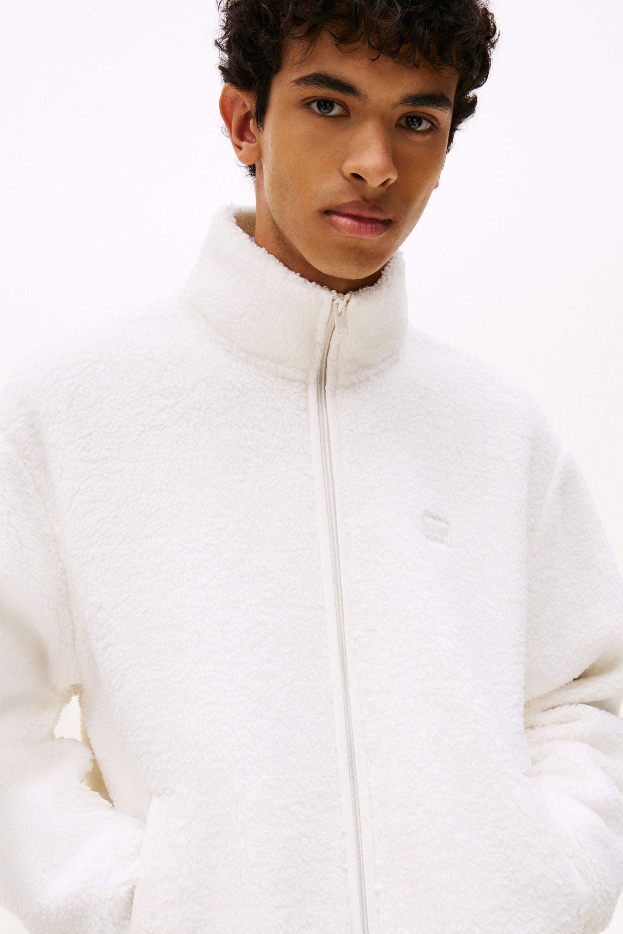 Veste en peluche - Ancient White