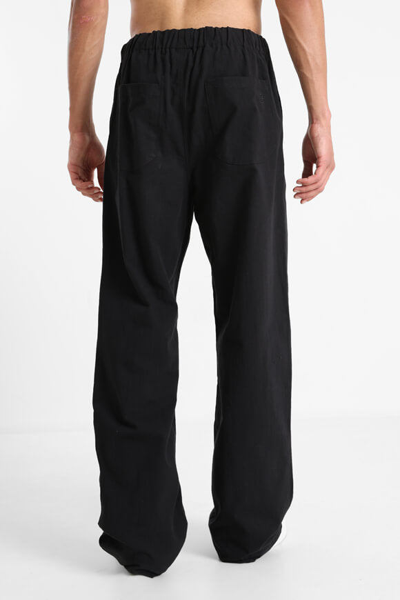 Linen trousers - black