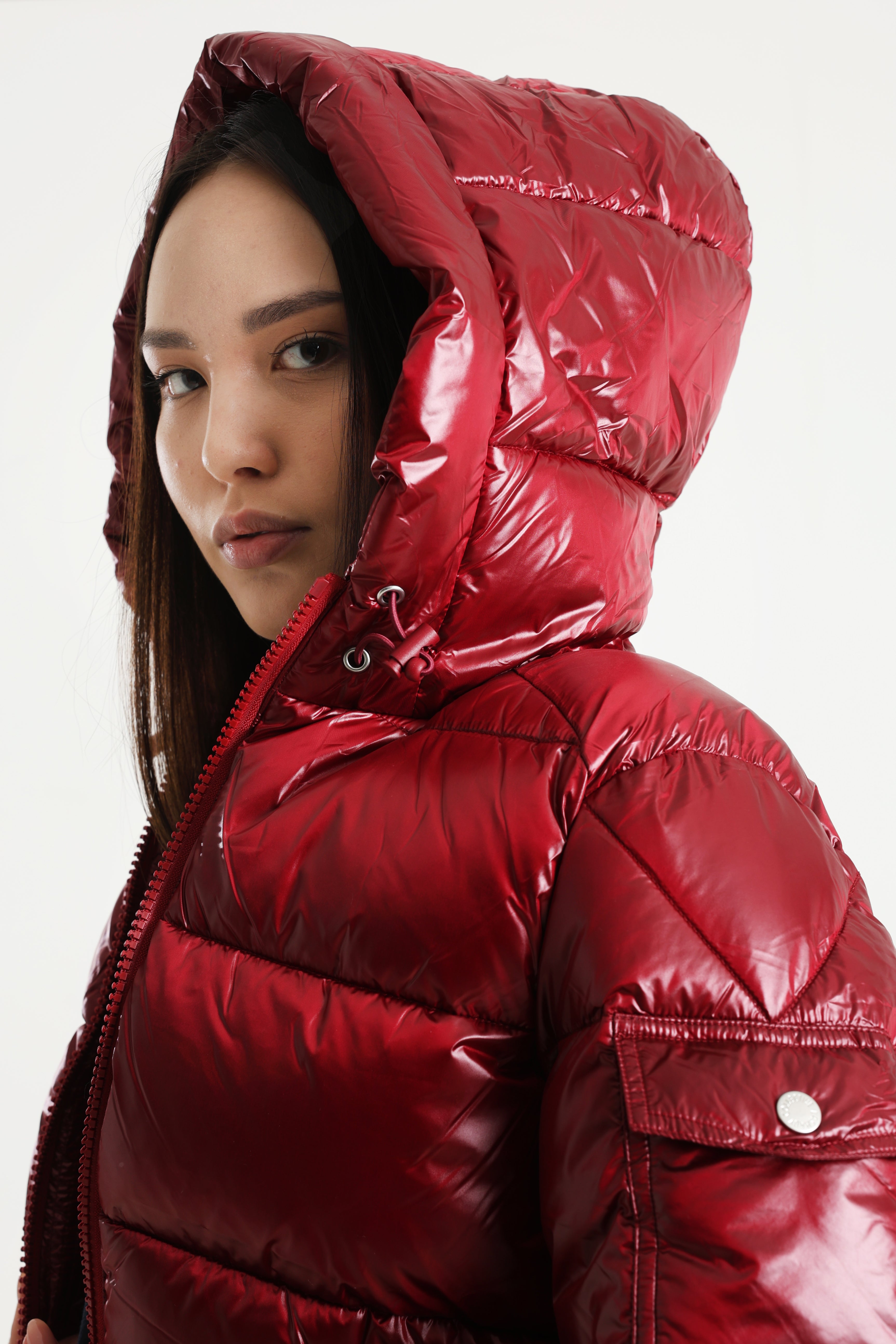 Pufferjacke - Dunkelrot