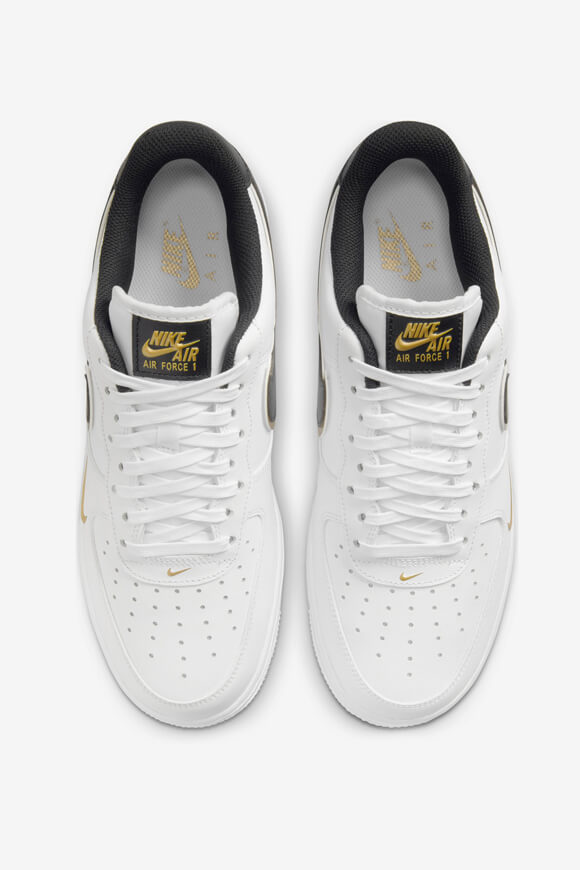 Air Force 1 '07 Sneaker - White + Black + Metallic Gold