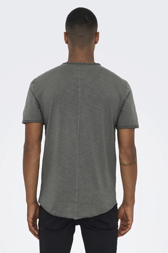 ONSBENNE LONGY T-Shirt - Castor Grey