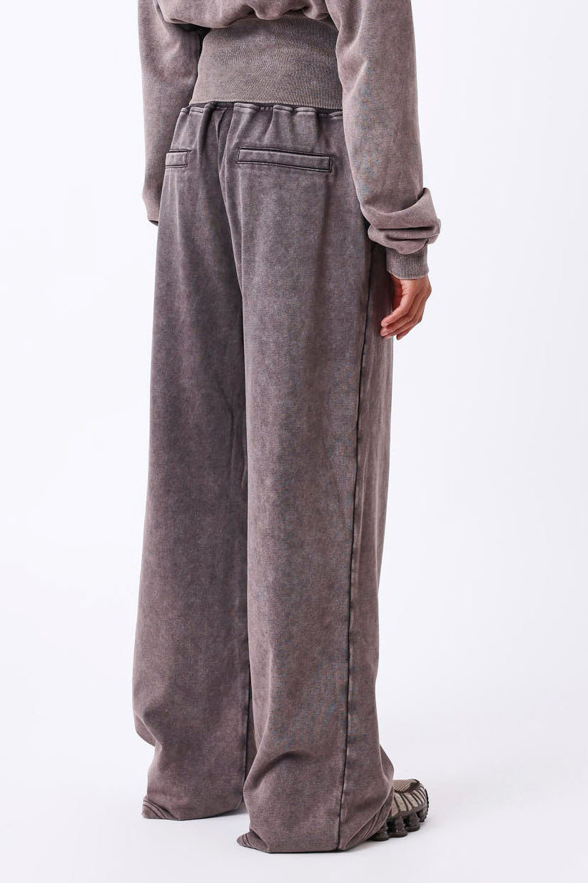 Pantaloni in felpa - Marrone lavato