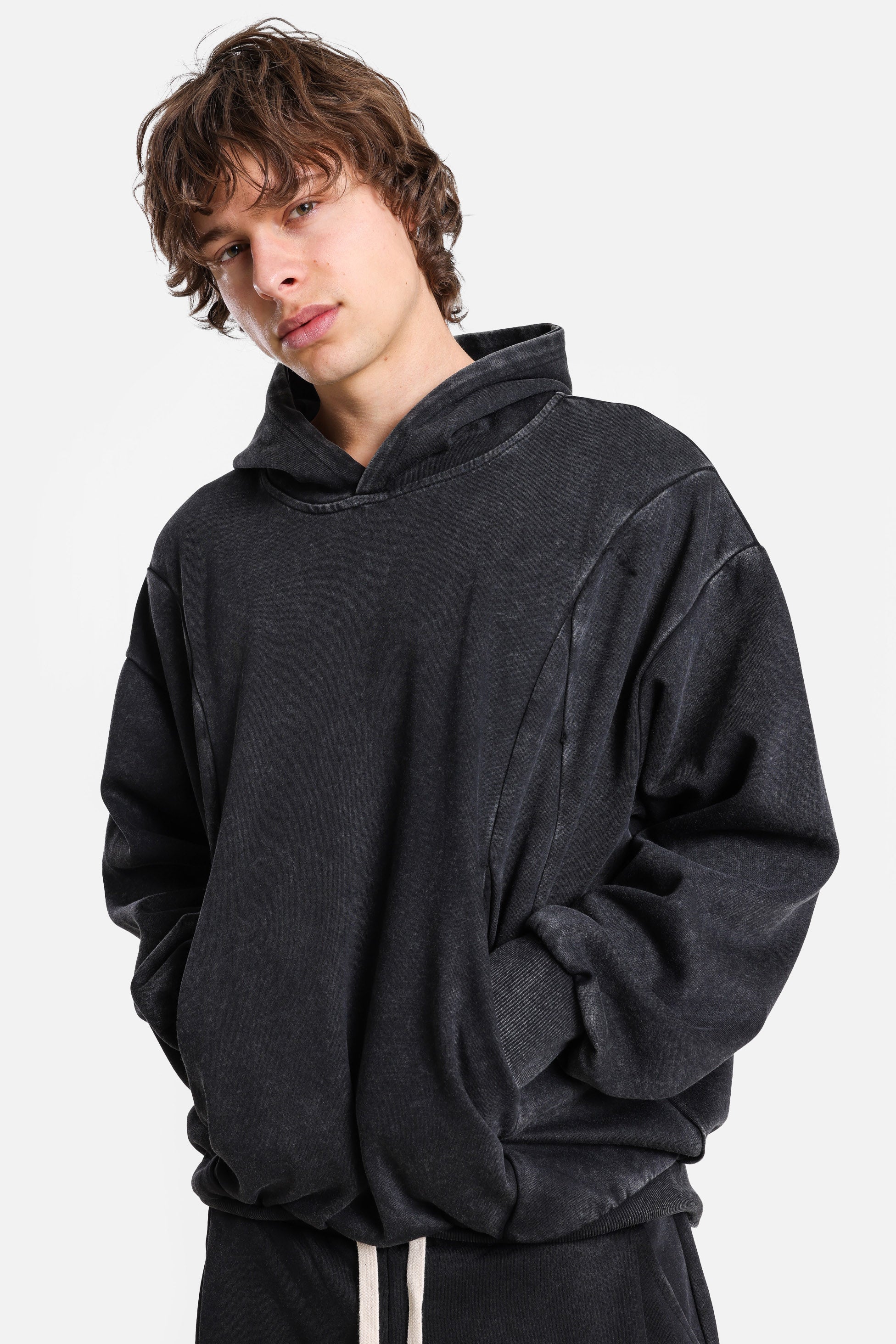 Kapuzensweatshirt - Used Black