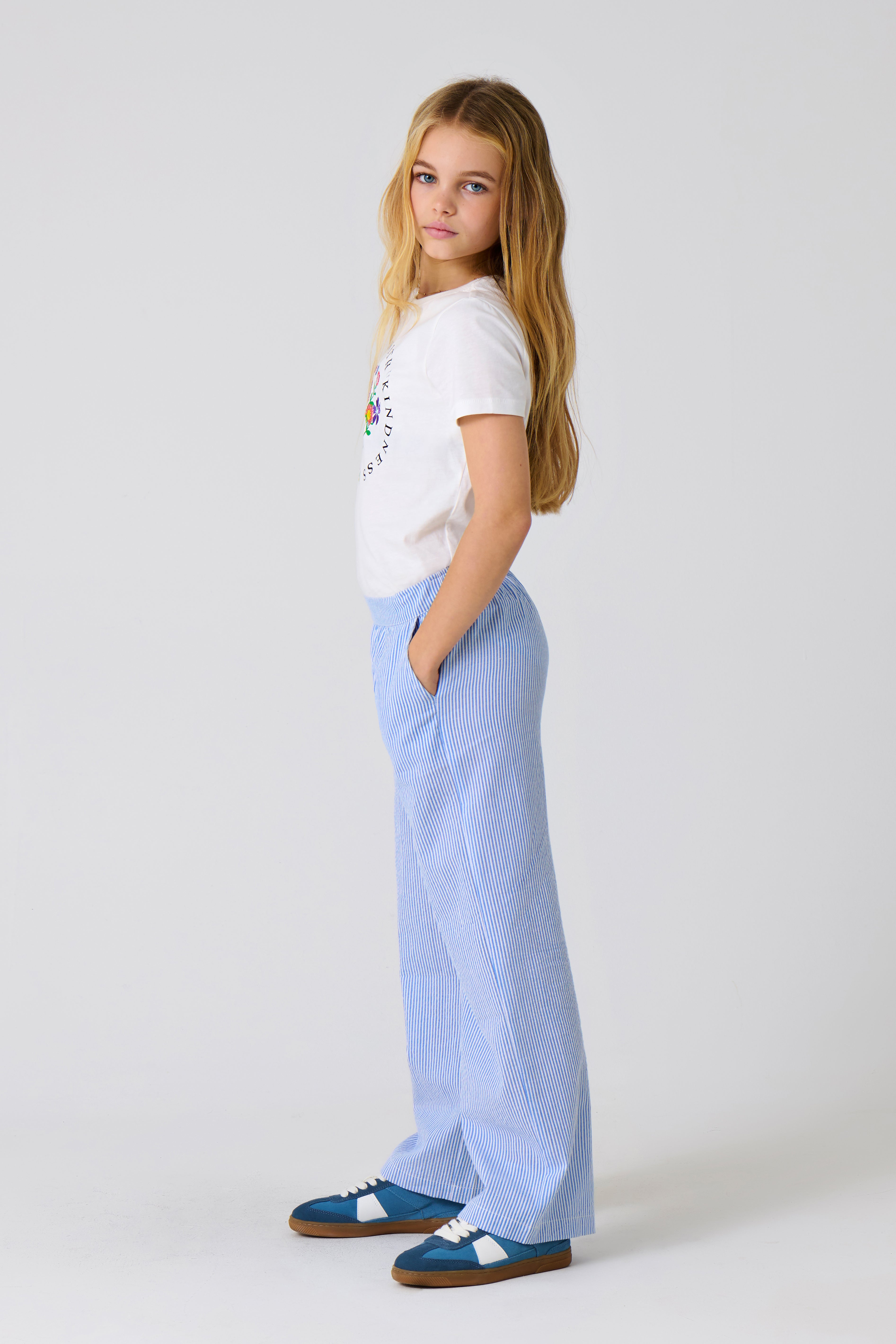 KOGSMILLA pantalon en tissu - Clear Sky