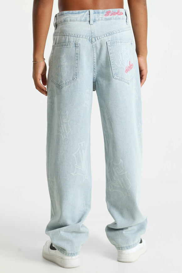 Relaxed fit jeans - light blue denim