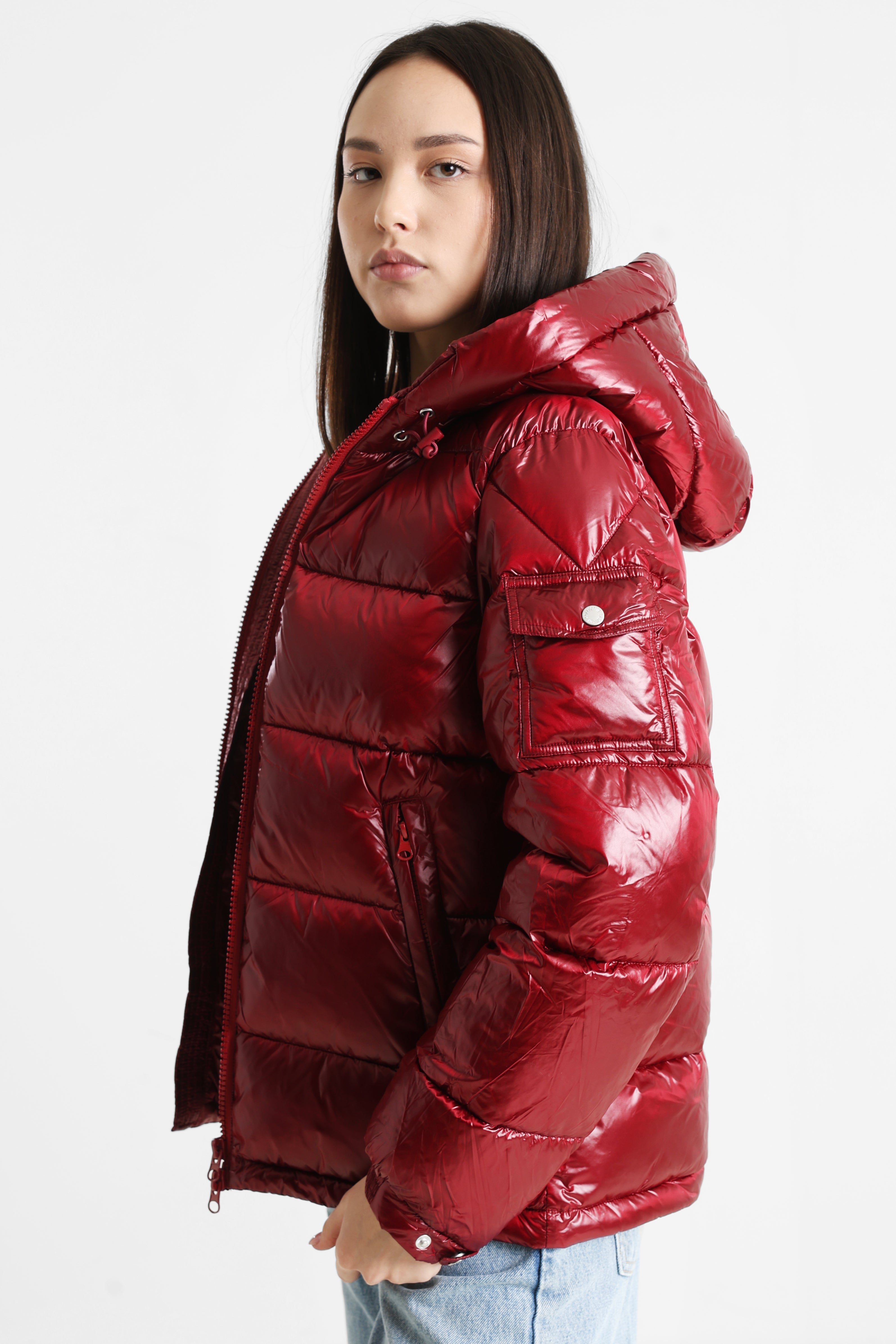 Pufferjacke - Dunkelrot