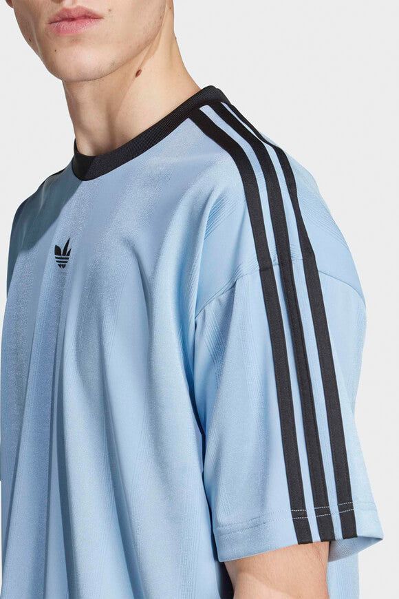 Jacquard Jersey T-Shirt - Ash Blue