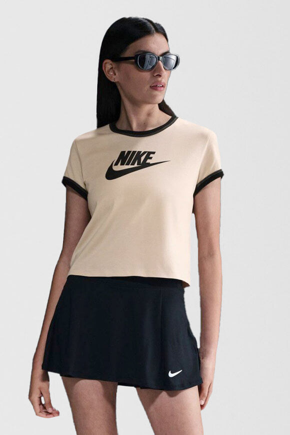 Ringer Crop T-Shirt - Sanddrift