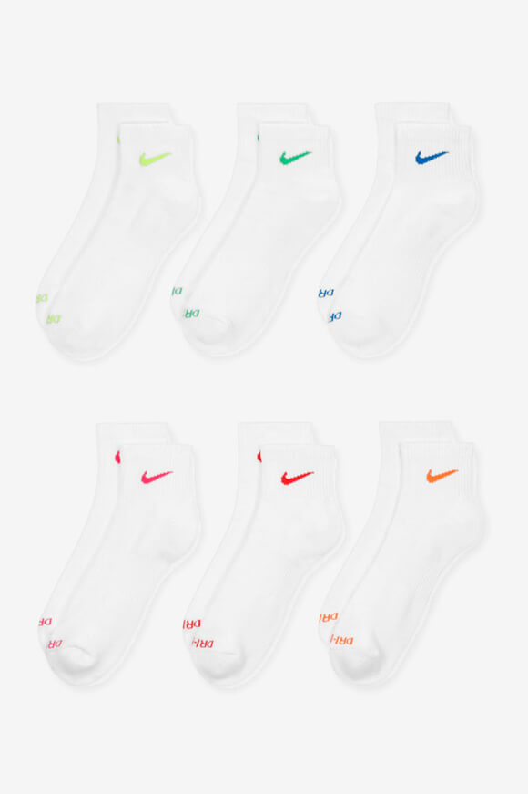 Lot de six chaussettes - White + Multicolor