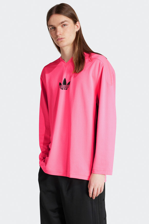 T-shirt à manches longues Mesh - Lucid Pink + Black
