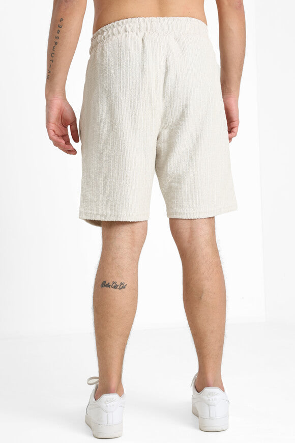 Strukturierte Stoffshorts - Salty Cream