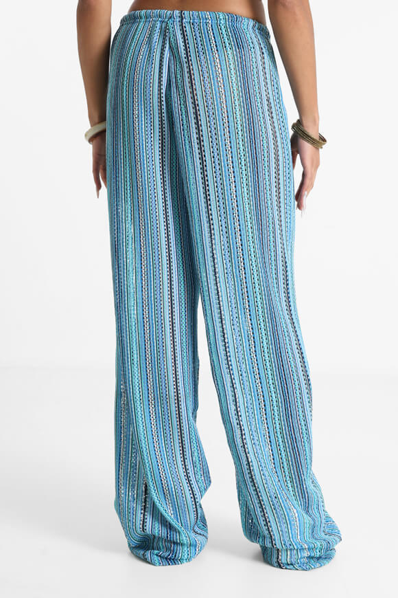 Pantaloni all'uncinetto - blu