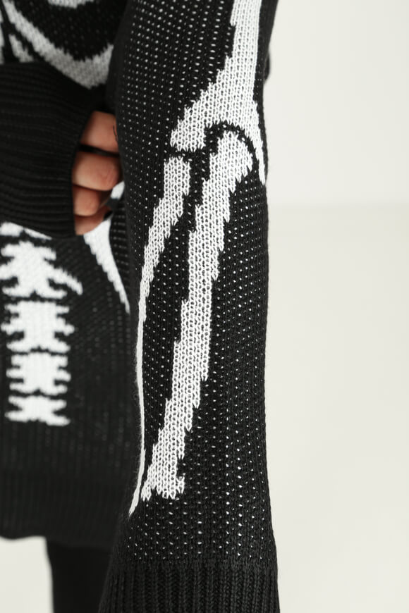 Oversize Strickpullover - Schwarz