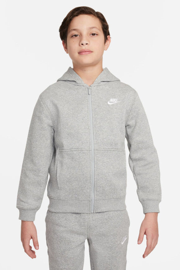 Sportswear Club Fleece Kapuzensweatjacke - Light Grey Heather