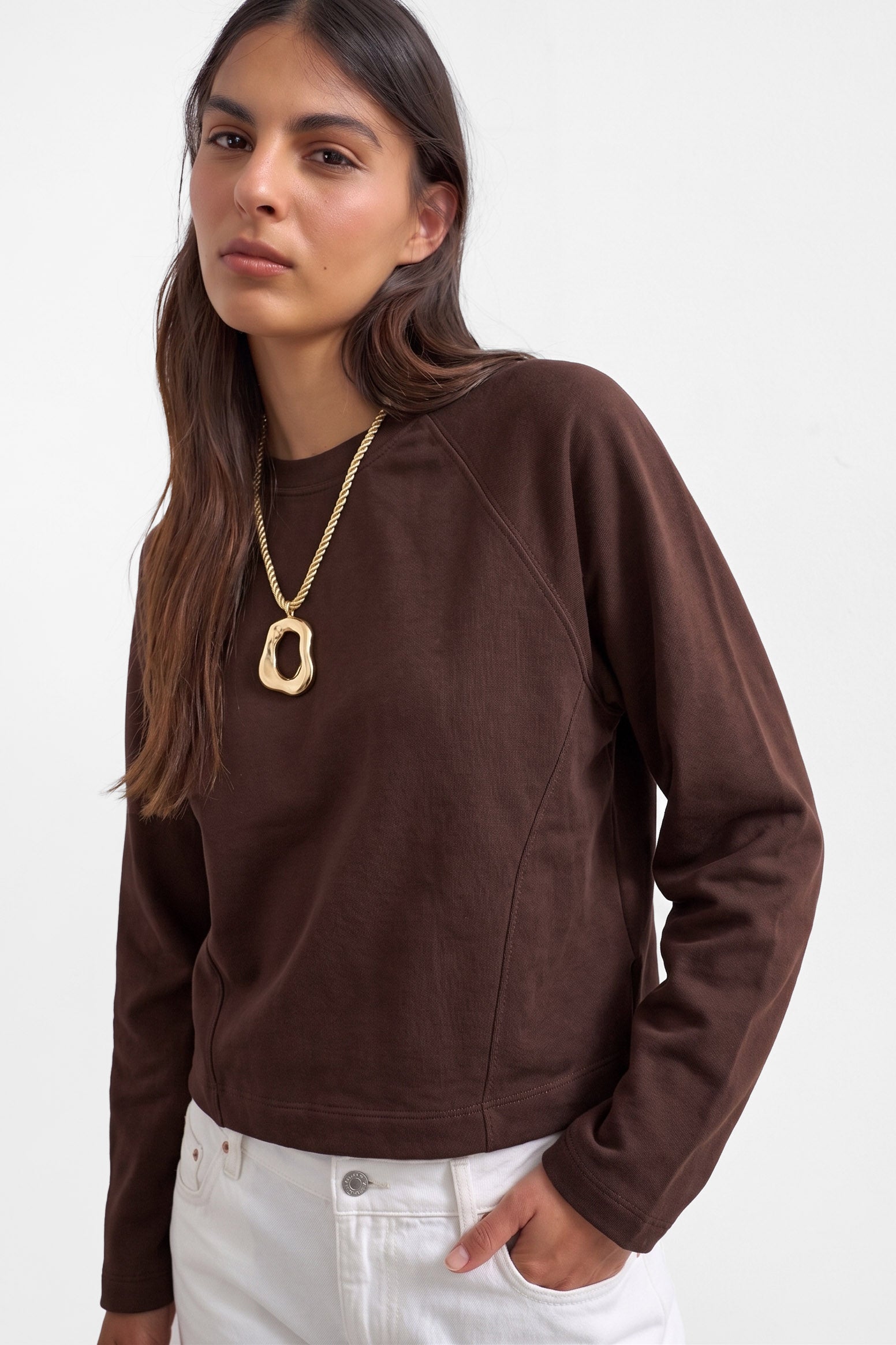TSROSA long-sleeve shirt - Chocolate Brown