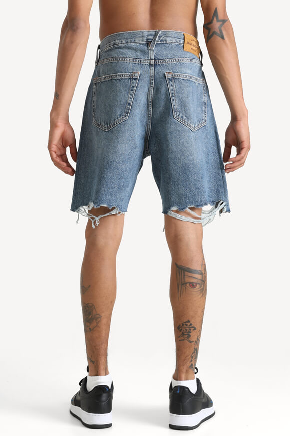 JJITONY JJCOOPER short en jean loose fit - Medium Blue Denim