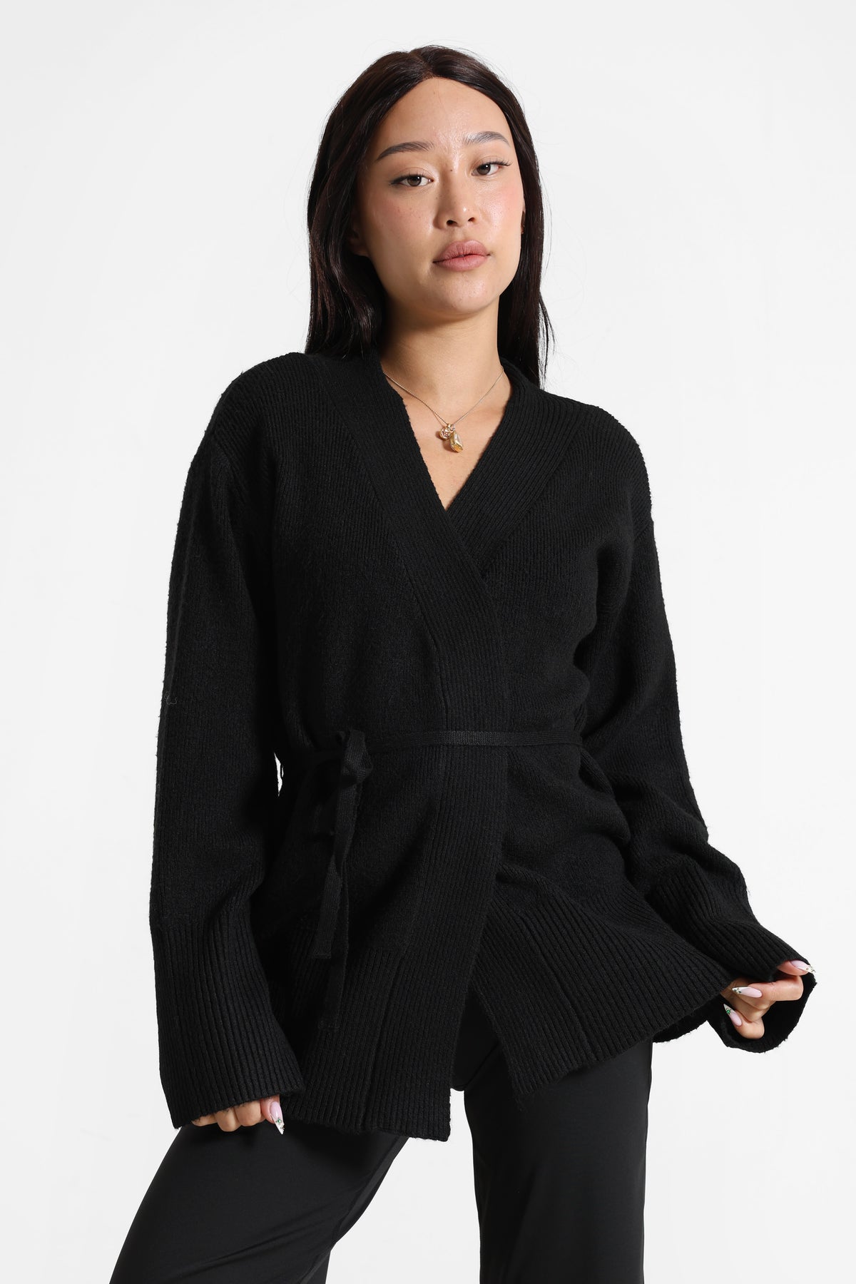 Strickjacke - Schwarz