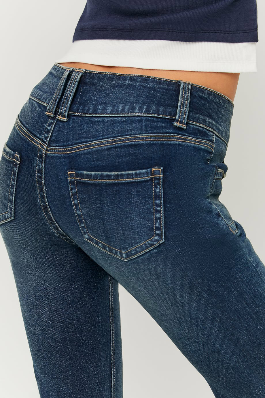 Jeans a zampa - Dark Blue Washed