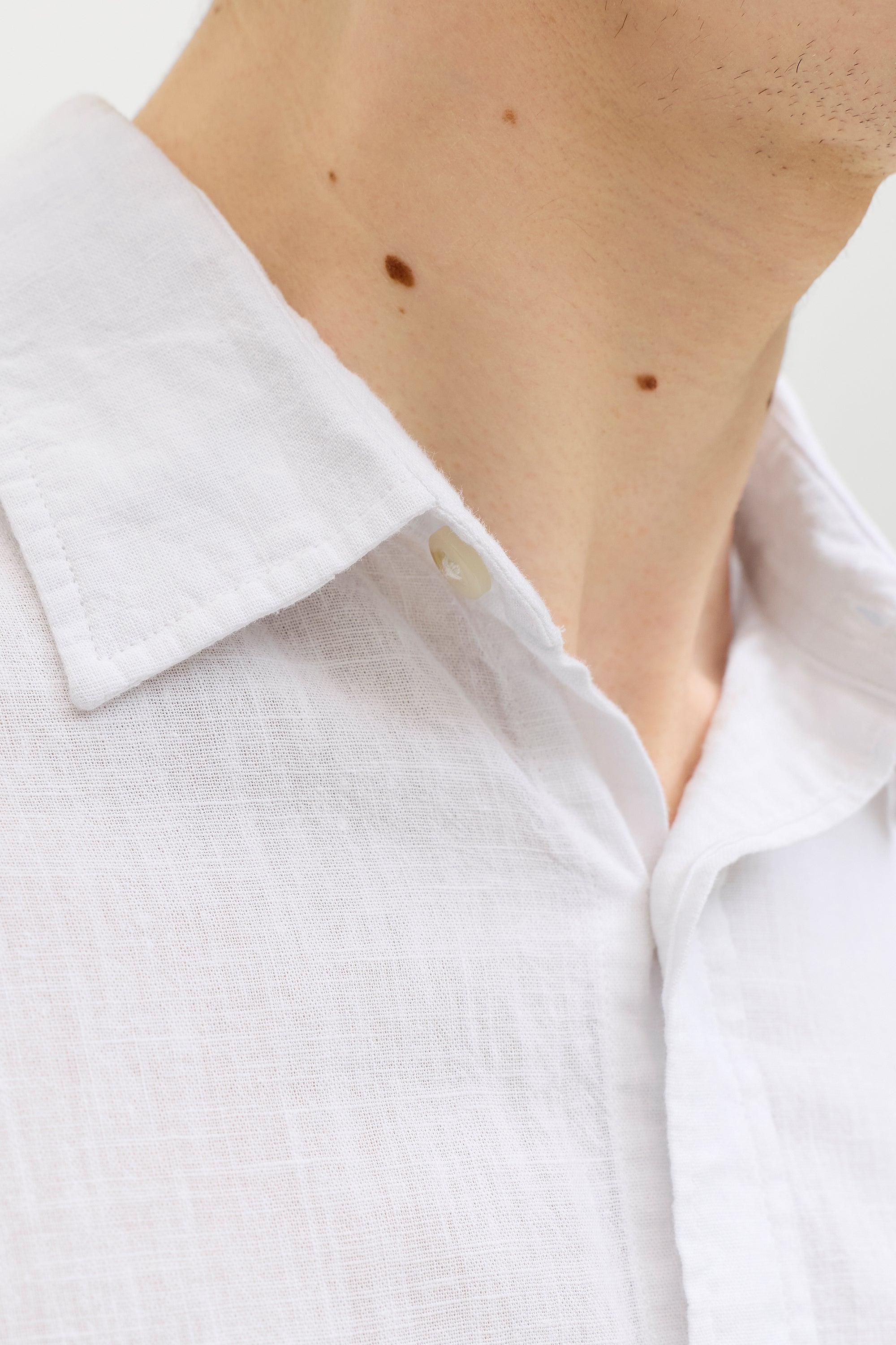 JJESUMMER Leinenhemd - White