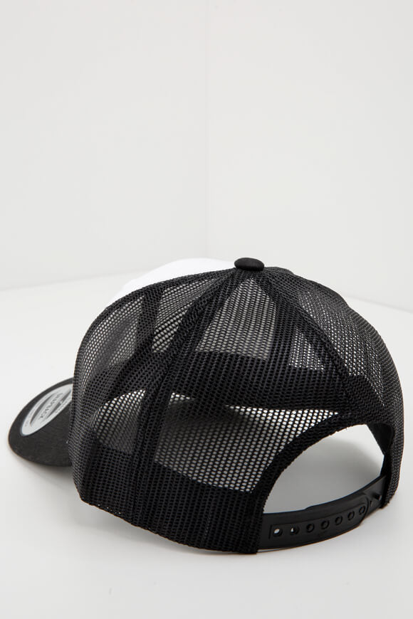 Trucker Cap / Snapback - Schwarz + Weiss