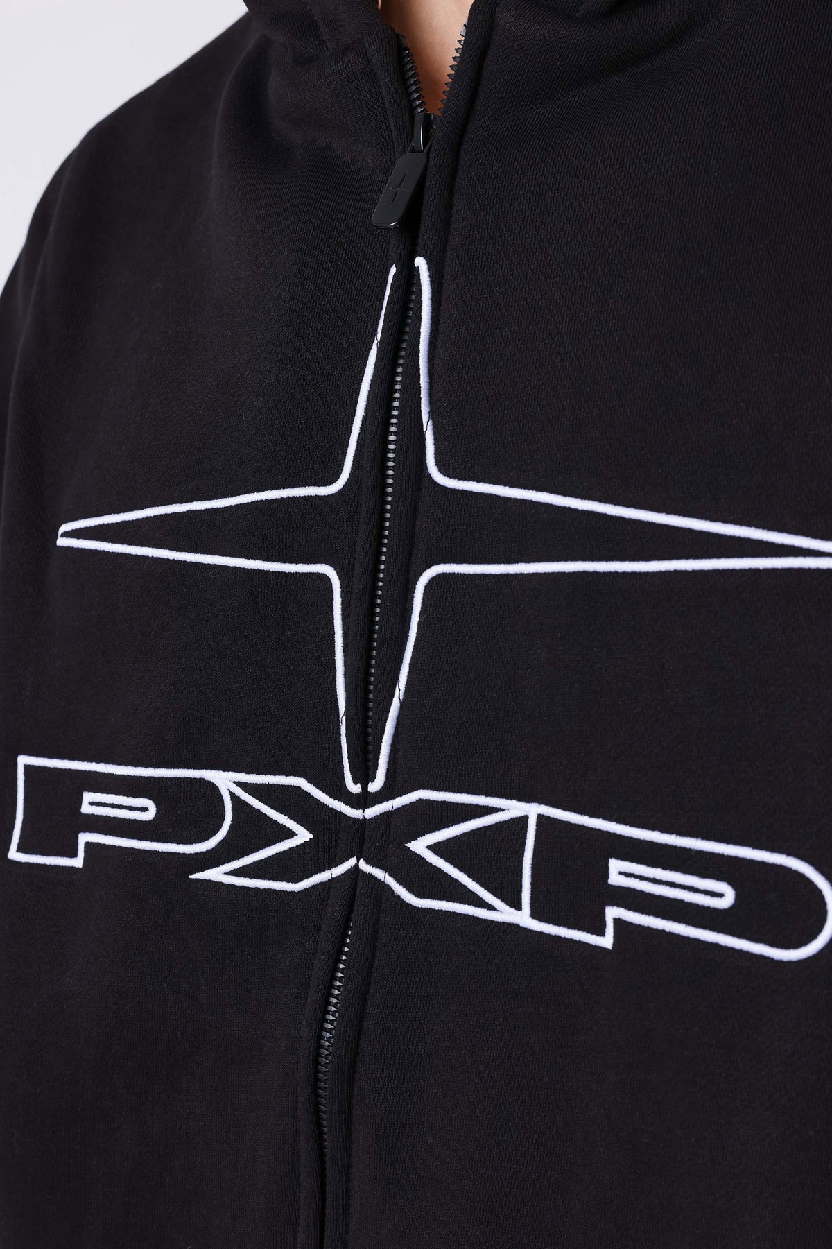 Kapuzensweatjacke - Black