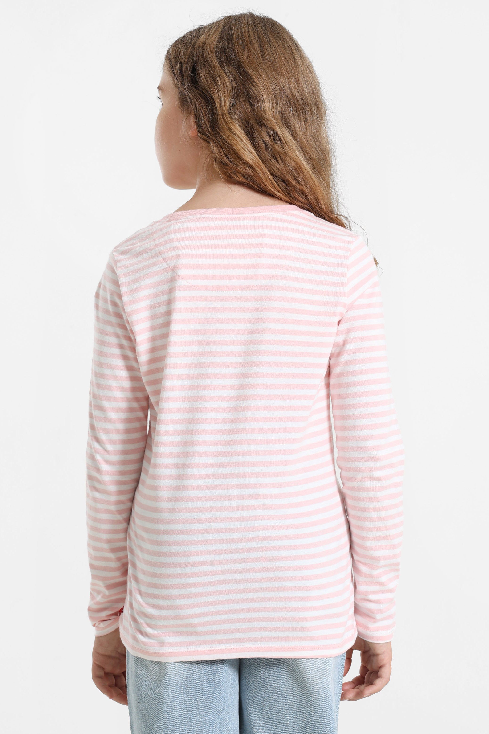 Ruffle Langarmshirt - Powder Pink