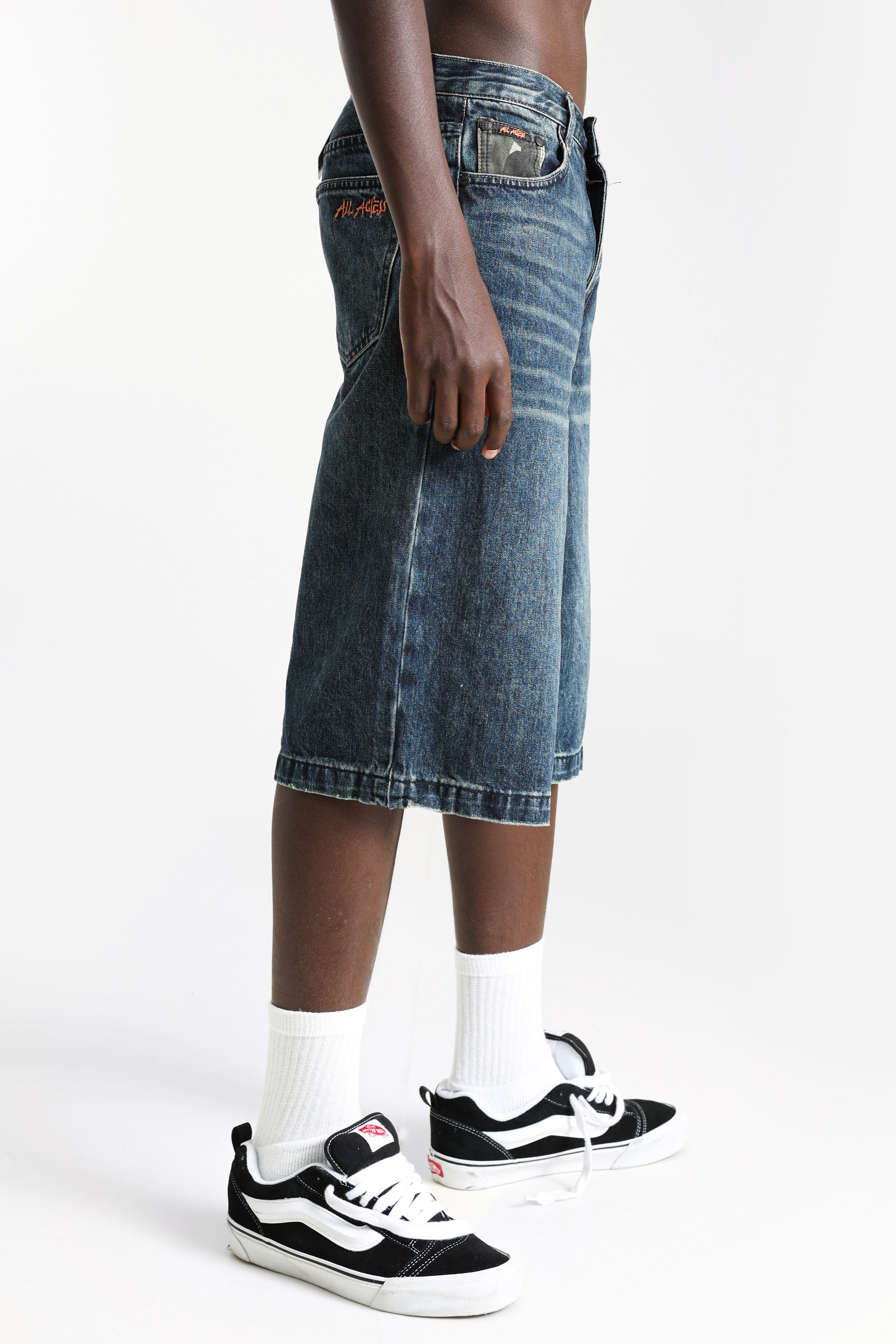 Denim bermuda shorts - Bleu délavé