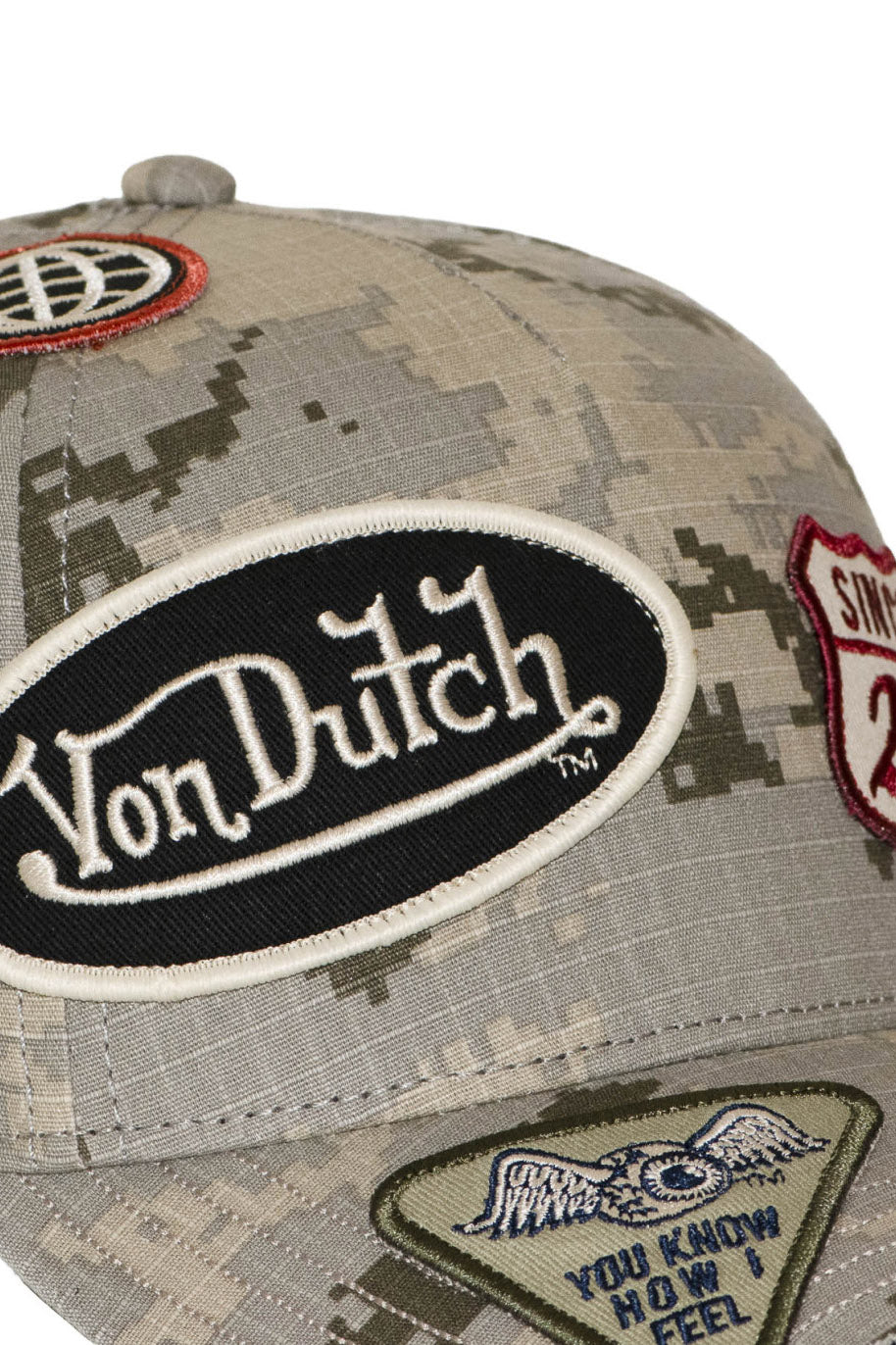 Snapback Cap - Sand Camouflage