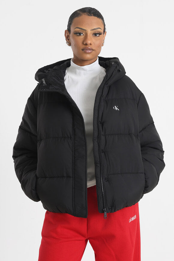 Logo Short Oversized Veste tampon - Noir