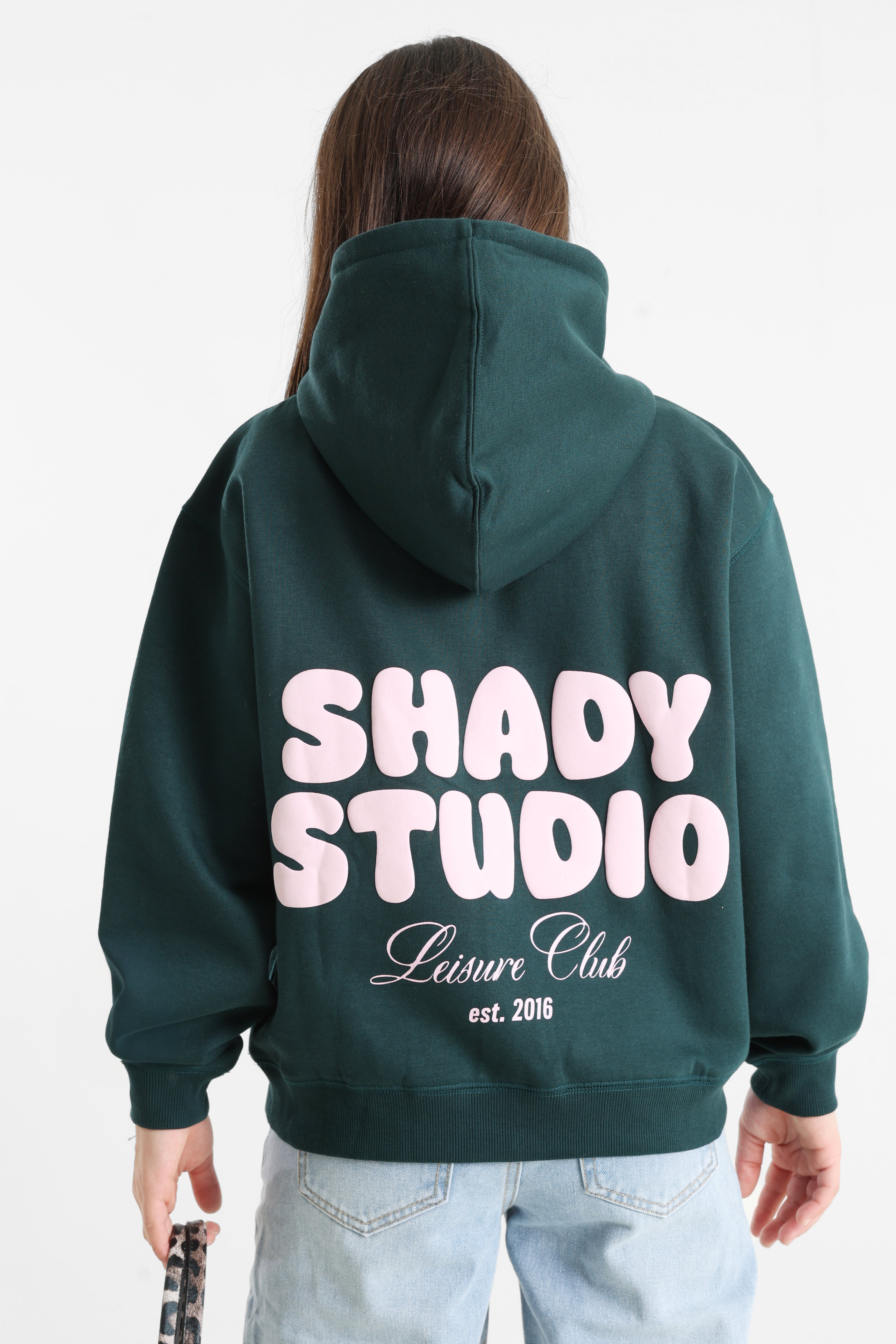 Kapuzensweatjacke - Dunkelgrün