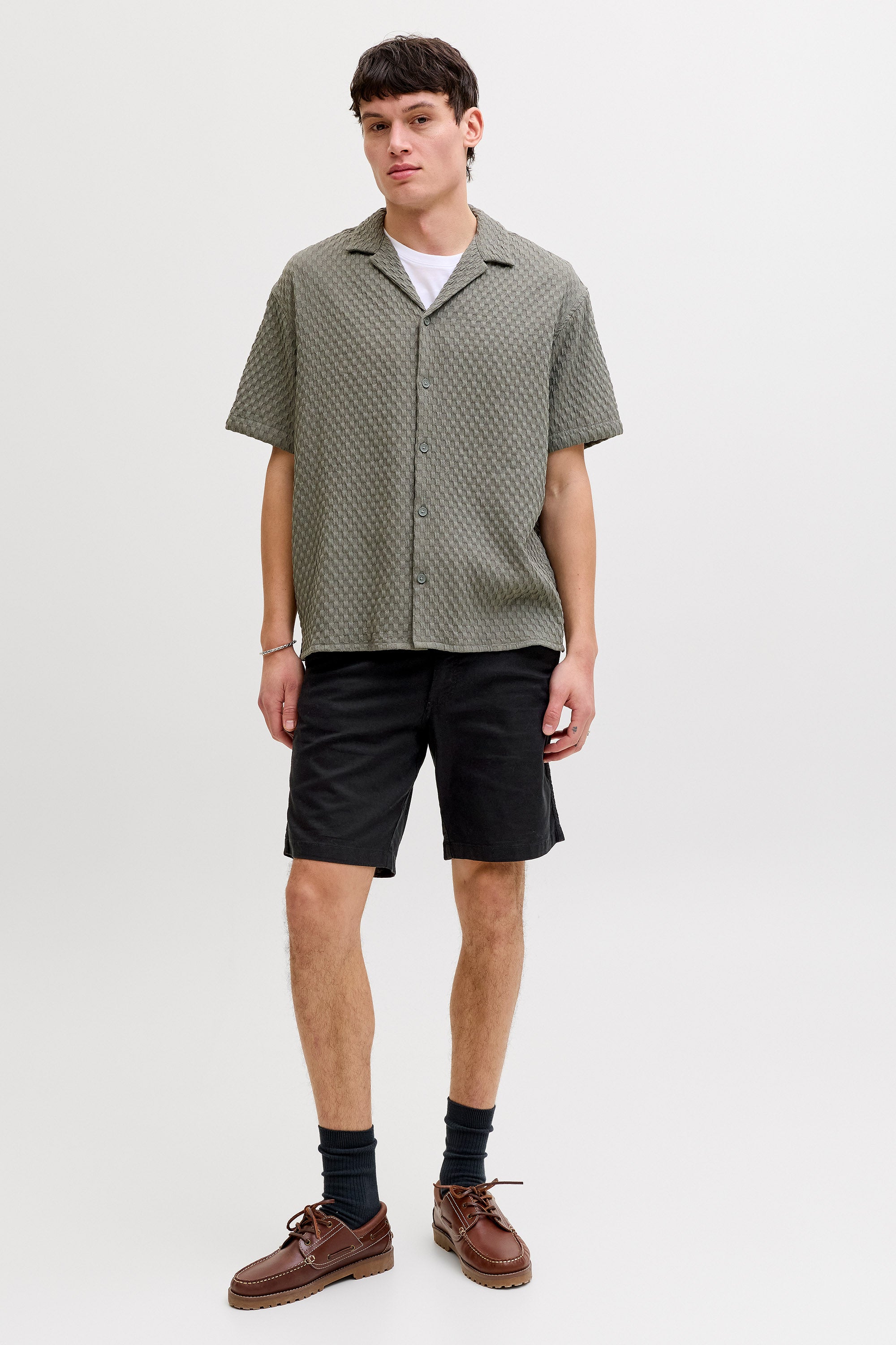 JPSTJAIDEN Leinenshorts - Black