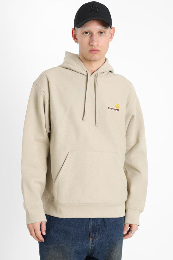 American Script Oversize Kapuzensweatshirt - Fleur De Sel