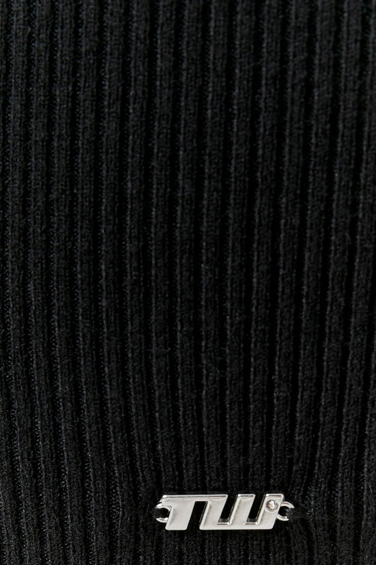 Strick-Minikleid - Black