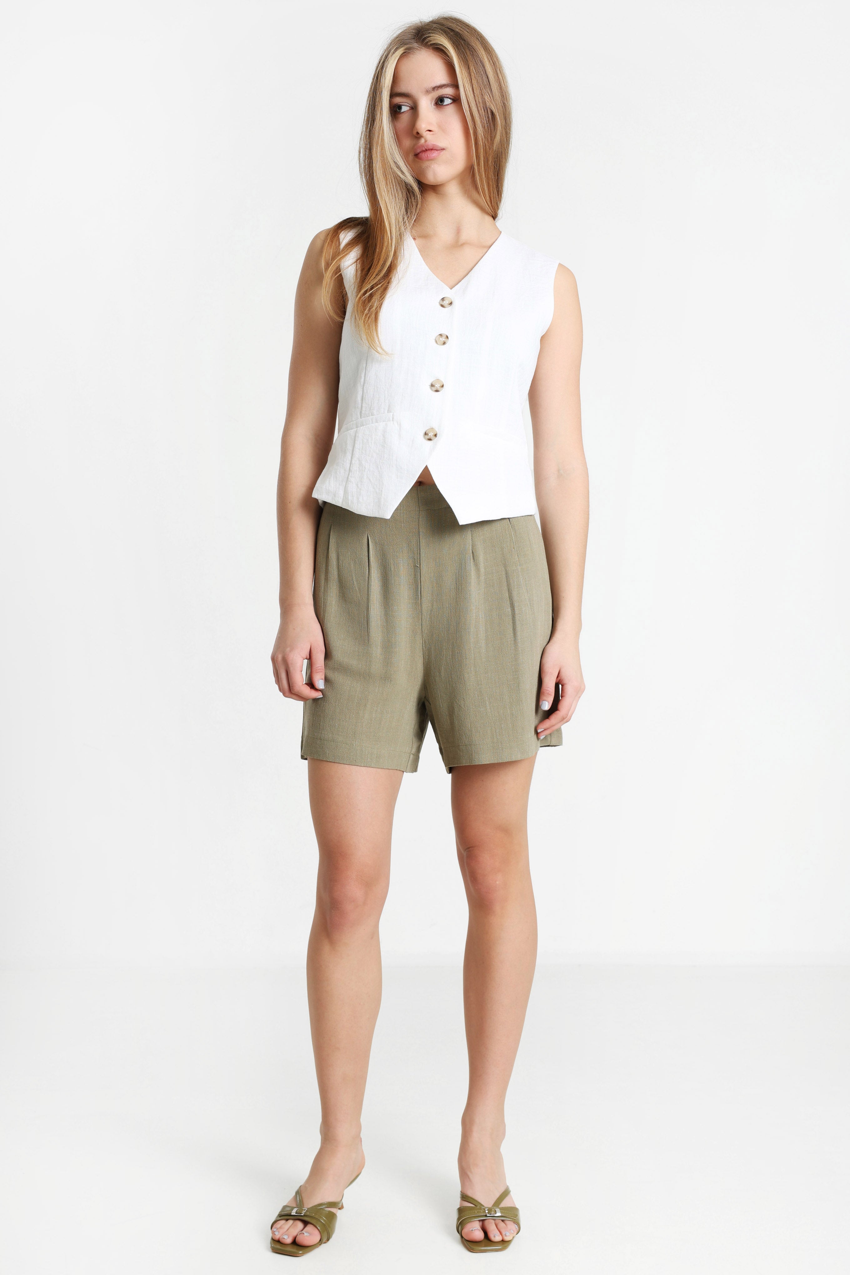 ONLSIESTA Leinenshorts - Mermaid