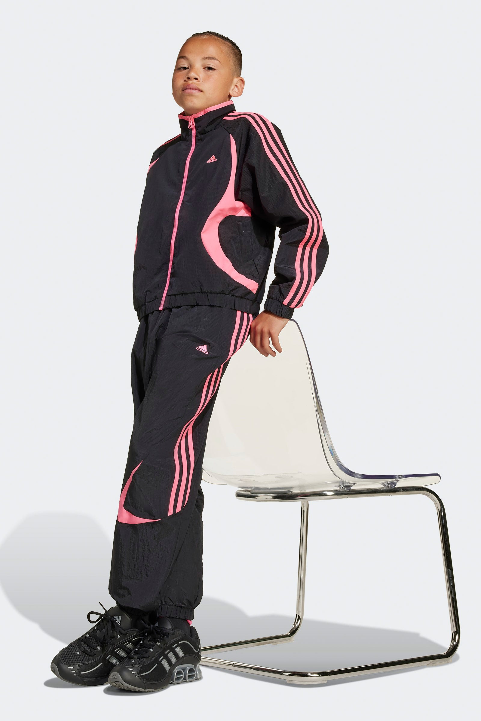 Pantalon d'entraînement Teamgeist - Black + Lucid Pink