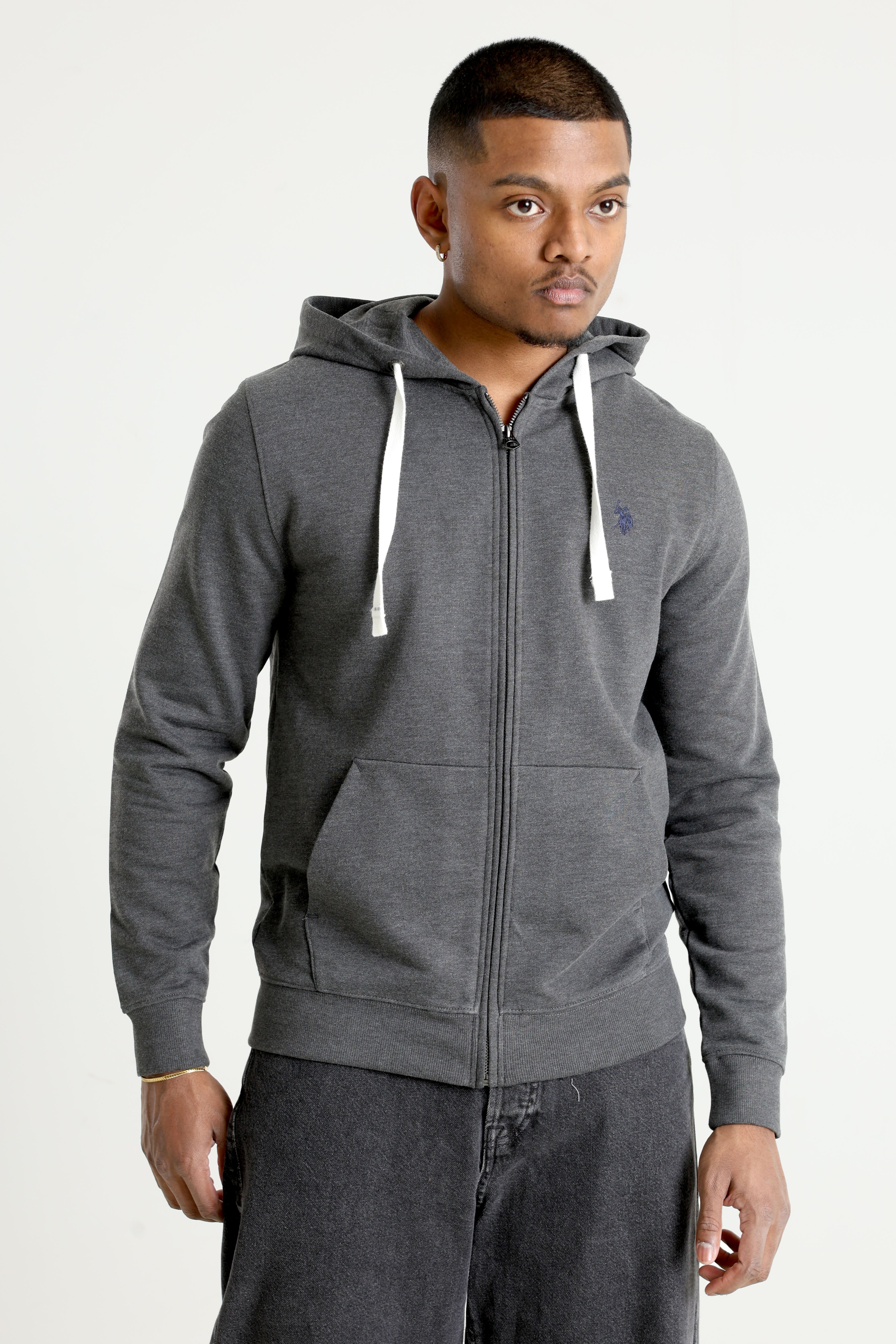 Luke Kapuzensweatjacke - Dark Grey Heather