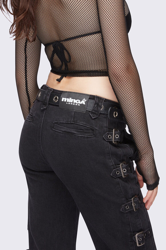 Electric jean flare - Black