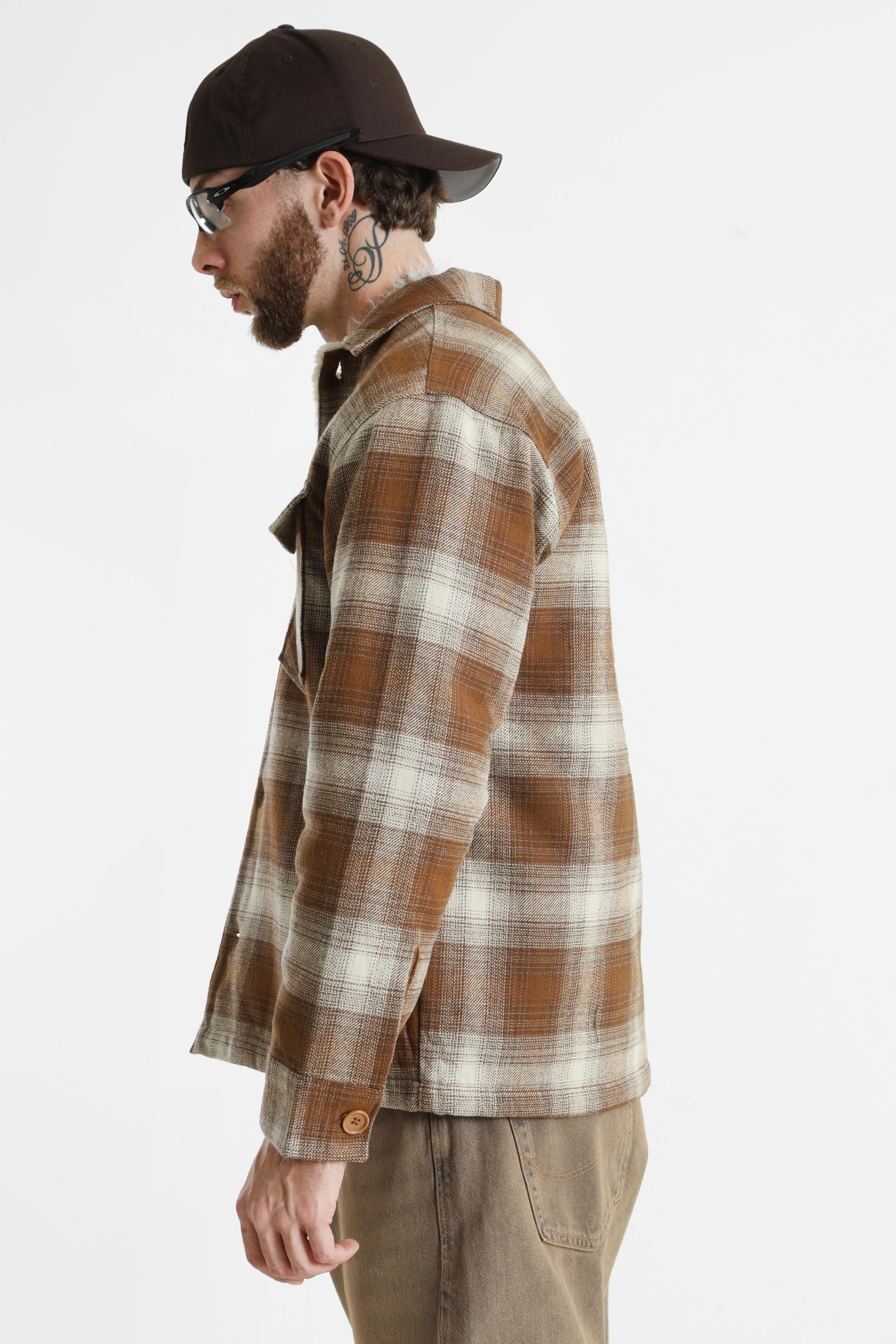 JPRBLURAYLE lined overshirt - Simply Taupe