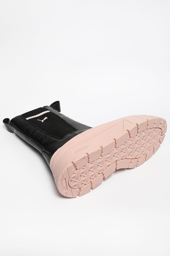 Mayze Stack Plateau Chelsea Stiefelette - Black + Rose Quartz