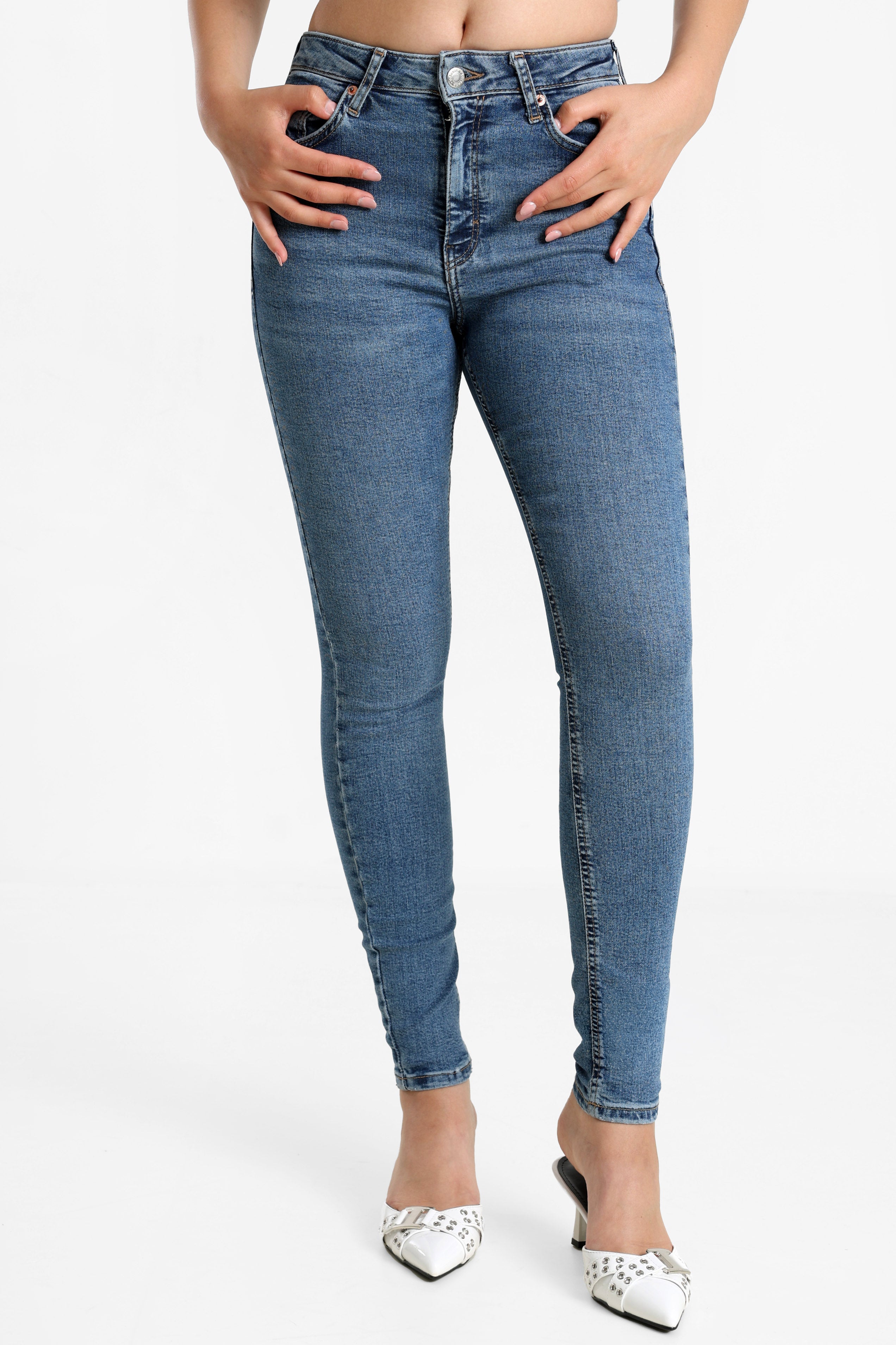 TSJAMIE Slim Fit Jeans L32 - Medium Blue Denim