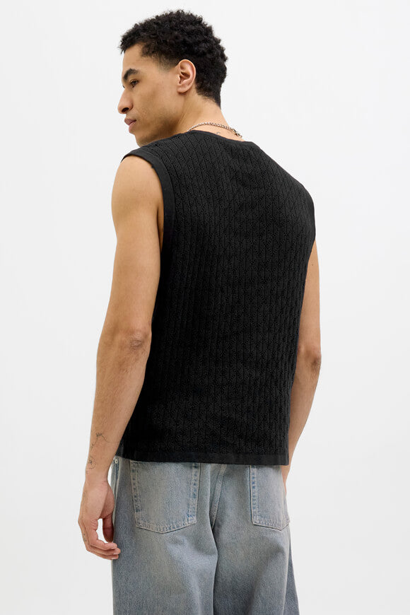 JORCORFU débardeur en tricot - Black